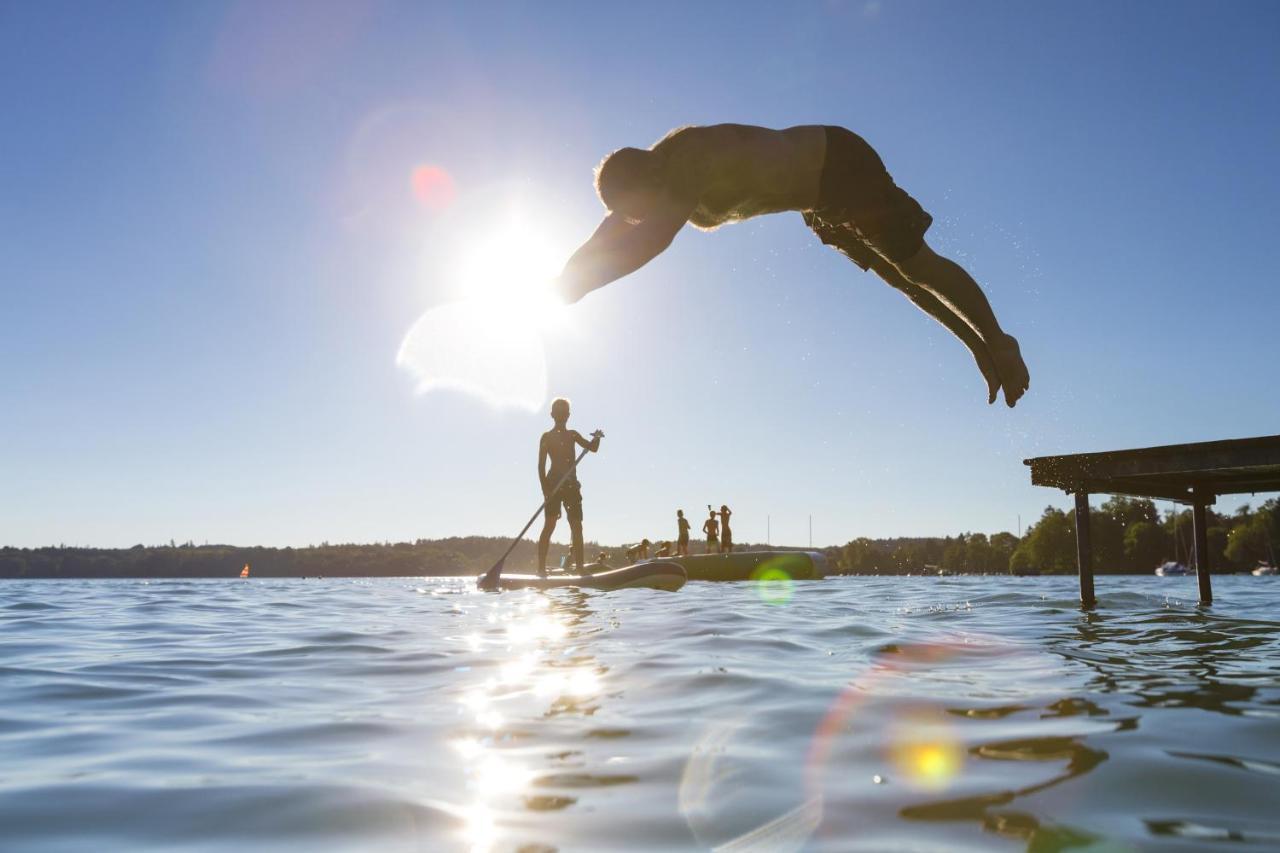 Sopherl Am See - Fruehstueck Auf Der Seeterrasse, Sehr Ruhig Und Wunderschoen Am See, 3 Minuten Nach Oberpfaffenhofen, Viele Radtouren, Restaurants & Cafes In Der Umgebung Weßling Eksteriør billede